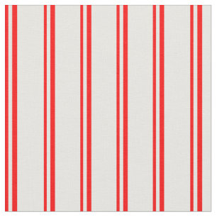 Red & White Coloured Stripes/Lines Pattern Fabric