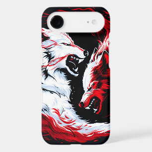 Red White Cosmic Wolf Warrior