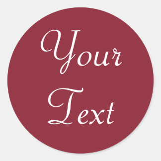 Red & White Custom Wedding Stickers or Gift Tags