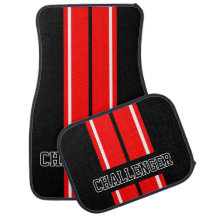 Red & White Double Race Stripes | Personalize