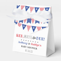 Red, White & Due! 4th Of July Baby Shower