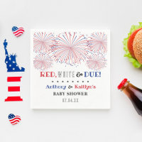 Red, White & Due! 4th Of July Baby Shower