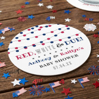 Red, White & Due! 4th Of July Baby Shower