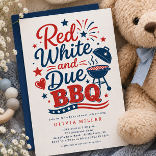 Red White & Due BBQ Invite