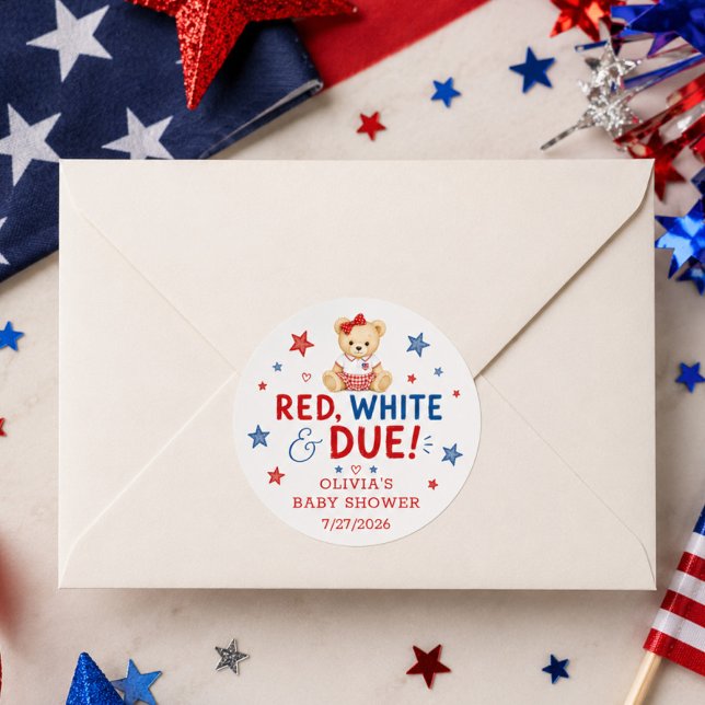 Red White Due Favour Sticker (Creator Uploaded)