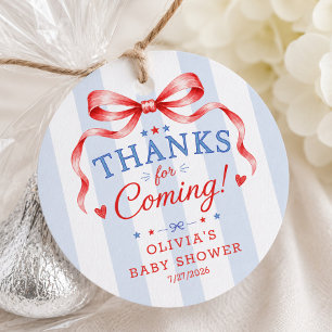 Red White & Due Favour Tag