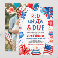 Red, White & Due Gender Neutral Baby Shower