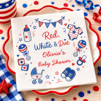 Red White Due Napkins
