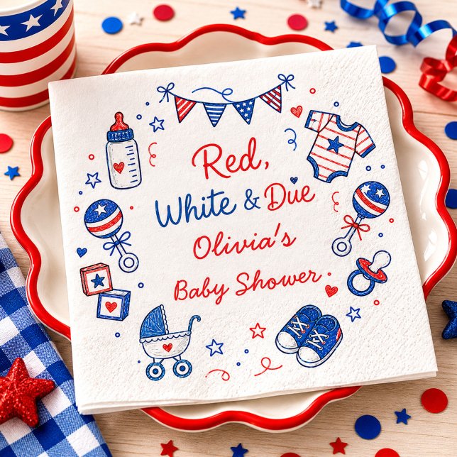 Red White Due Napkins (Creator Uploaded)