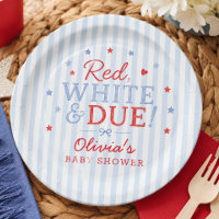 Red White & Due Paper Plates