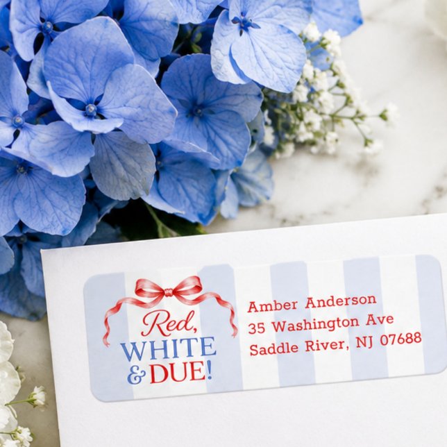 Red White & Due Return Labels (Creator Uploaded)