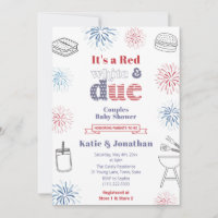 Red White Due Summer Baby Shower Party