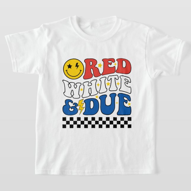 Red White & Due T-Shirt (Laydown)