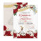 Red White Floral  Elegant Gold Charro Quinceanera