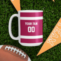 Red & White Football Team Personalized
