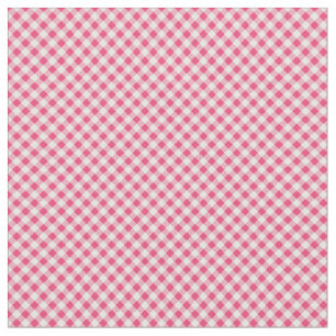 Red  White Gingham Fabric