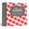 Red & White Gingham Southern Recipe Binder