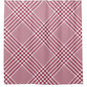 Red White Glen Plaid: Tweed Tartan