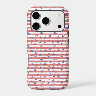 Red White Glitter Blue Stars Stripes