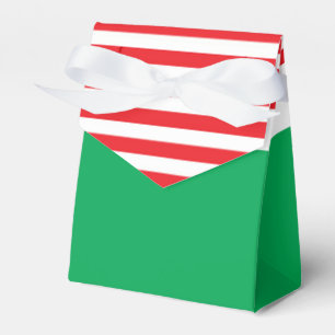 Red White Green Christmas Party Favour Boxes