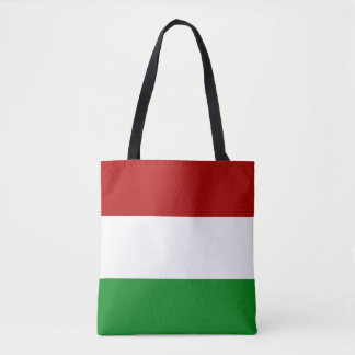 Red White Green Hungarian Flag Tote Bag