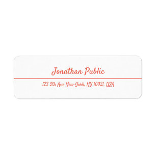 Red White Hand Script Template Christmas Return