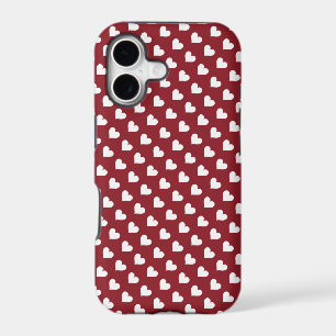 Red & White Heart Pattern iPhone 5 Case