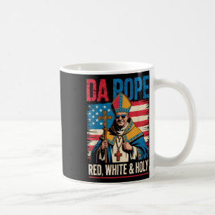 Red White Holy Da Pope From America Chicago Pope L Coffee Mug