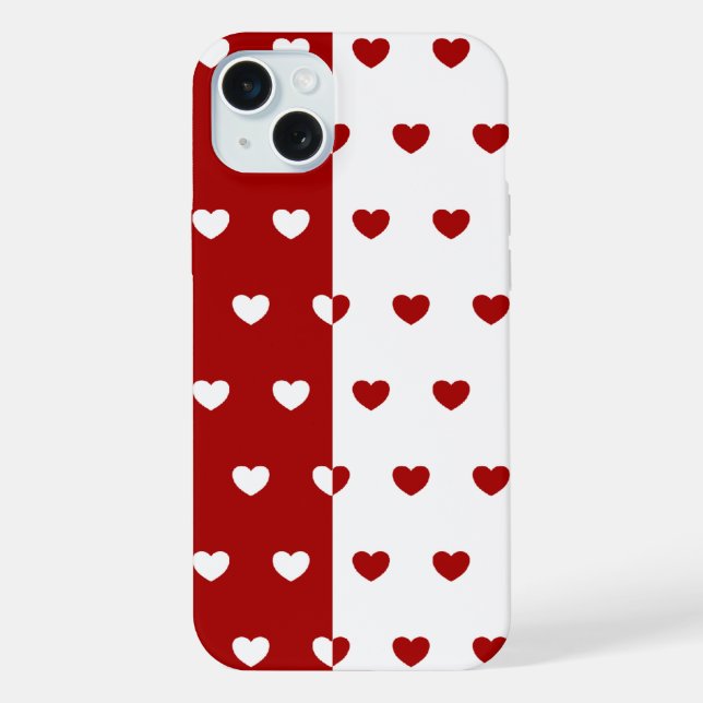 Red & White iPhone Case (Back)