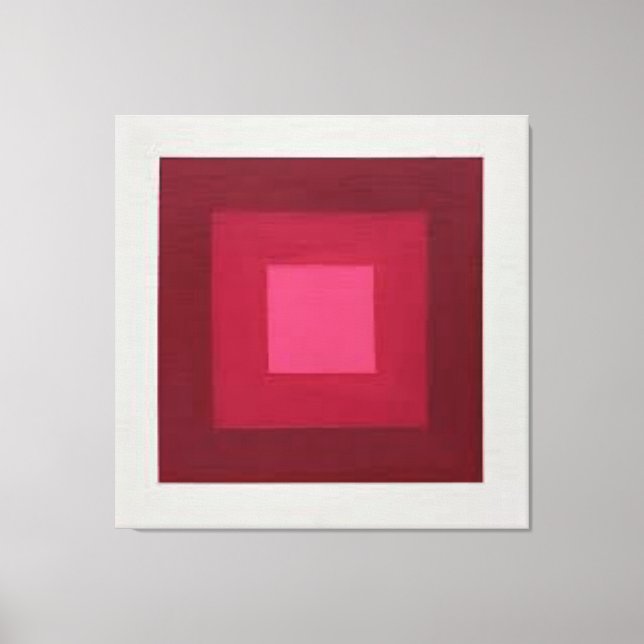 red-white josef alberts canvas print (Front)