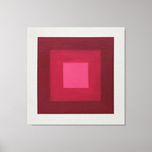 red-white josef alberts canvas print