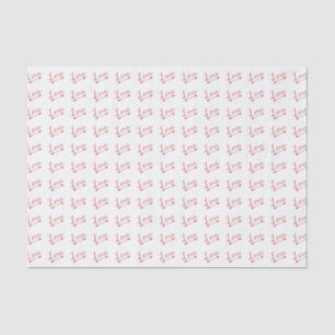 Red & White Love Arrow Valentine's Day Tissue Paper
