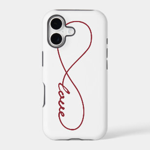 Red & White Love Infinity iPhone Case