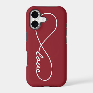 Red & White Love Infinity iPhone Case