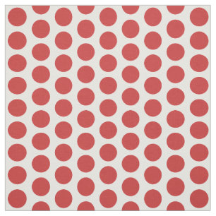 Red White Mini Polka Dots Fabric