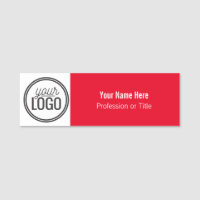 Red & White Minimalist Colour Block Professional