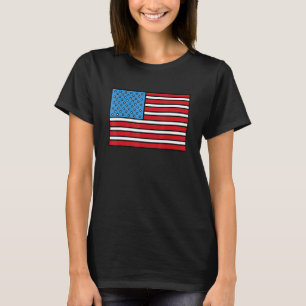 Red White & Natty Light For Mens Womens Usa Flag A T-Shirt