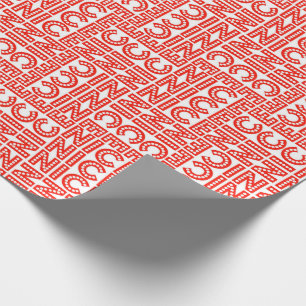 Red & White Nice Christmas Wrapping Paper
