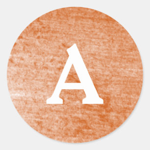 Red & White Personalized Monogram Envelope Seal