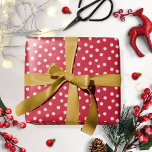 Red White Polka Dot Christmas Wrapping Paper<br><div class="desc">Red White Polka Dot Christmas Wrapping Paper</div>