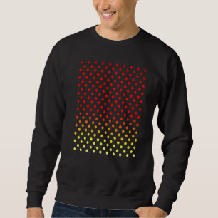 Red White Polka Dot Ladybird Pattern Polka Dots Sweatshirt
