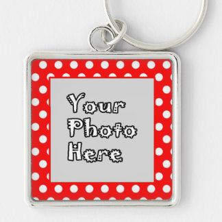 Red & White Polka Dots Keychain
