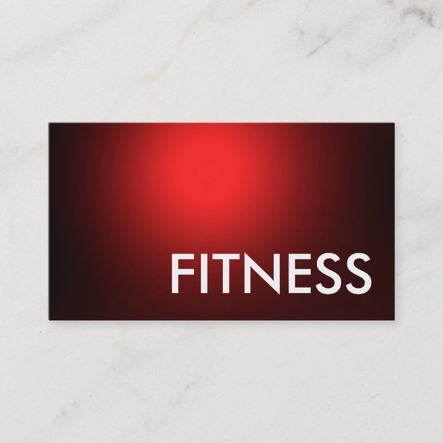 Red White Professional Fitness Carte de visite (Devant)