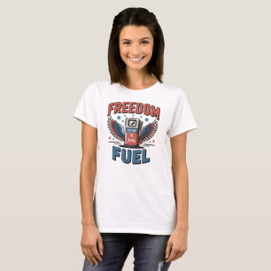 Red White & Refueled Patriotic 4th of July T-Shirt
