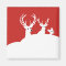 Red White Reindeer Family Deer Snow