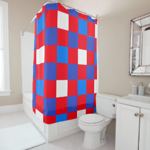 Red, White & Splash – Patriotic Shower Curtain