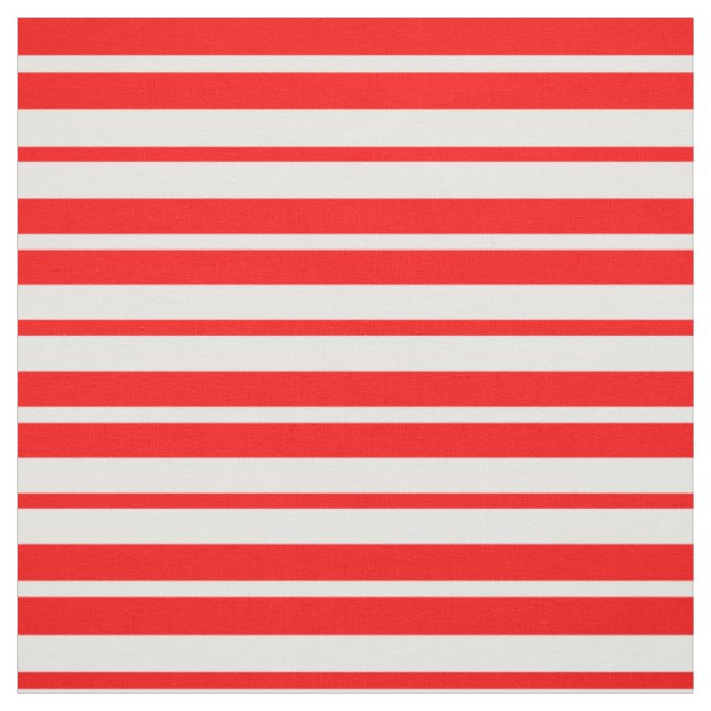 Red White Stripes Pattern Design Fabric (Swatch)