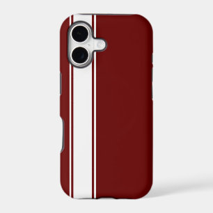 Red & White Team Jersey Stripe iPhone 5s Case