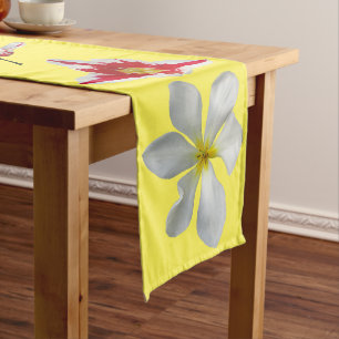 Red White Tulips Customizable Colour Table Runner