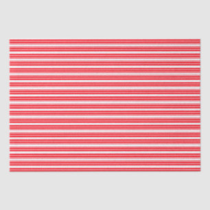 Red White Vertical Stripes Cool Modern Pattern Tissue Paper